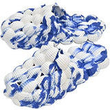 Misa Slippers WHITE/BLUE / 7 Bubble Slides Massage Slippers for Women Men, Soft Stress Relief Pillow Slides Slippers