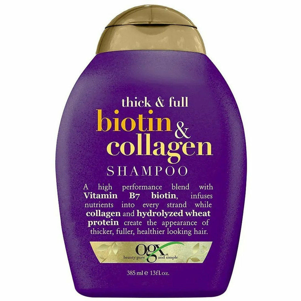 Barbermaskine Positiv princip OGX: Thick & Full Biotin & Collagen Shampoo 13oz – Beauty Depot O-Store