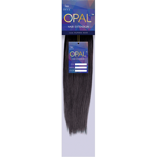 Opal Human Hair 10" / #1 Opal™  : Natural Yaki 100% Human Hair