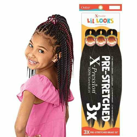 Outre Braiding Hair Outre: 3X X-pression Lil Looks Calming Braid 32" (Pre Stretched)