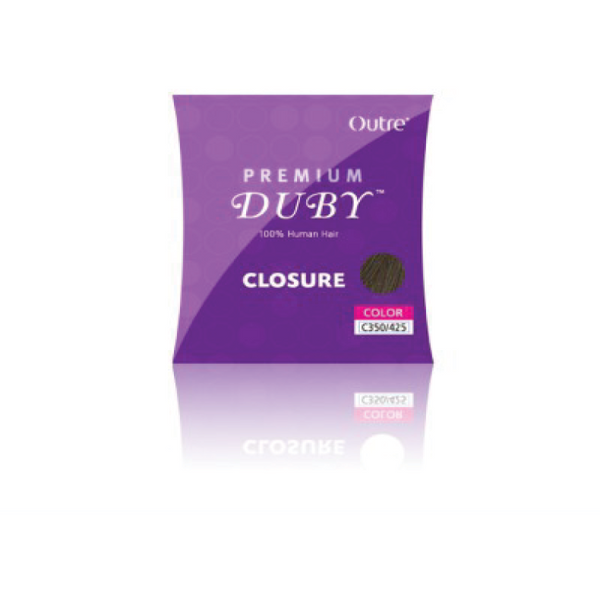 Outre Hair Pieces 8" / #1 - Jet Black OUTRE Premium Duby Closure <br>100% Human Hair