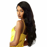 Outre: 100% Human Hair Lace Front Wig - Natural Wave 28"