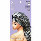 Qfitt Hair Accessories Grey Leo - #7032 LUX by Qfitt: Luxury Silky Satin Braid Bonnet