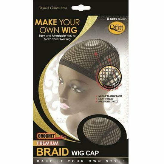 Qfitt: Crochet Premium Braid Wig Cap #5019