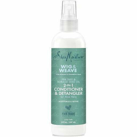 Shea Moisture Hair Care Shea Moisture: Wig & Weave with Tea Tree & Borage Seed Oil 2-In-1 Conditioner & Detangler w/ Aloe Vera