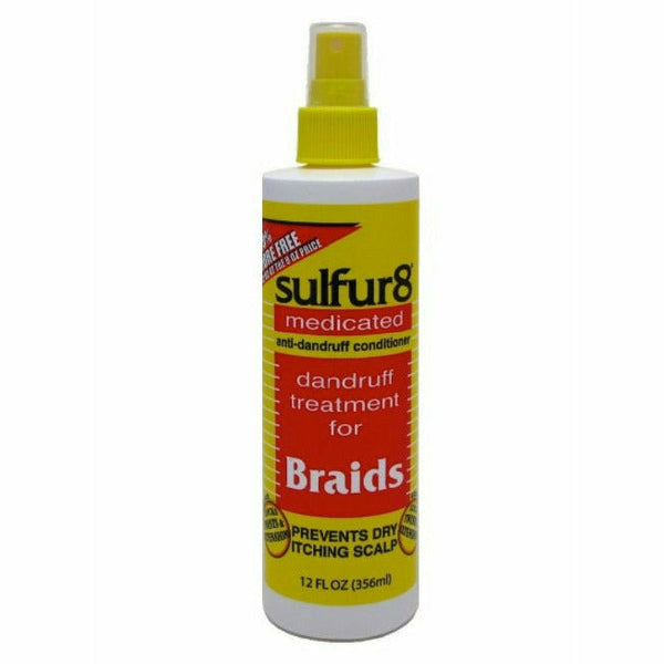 Sulfur8 Hair Care Sulfur8: Braid Spray Dandruff Treatment Bonus 12oz