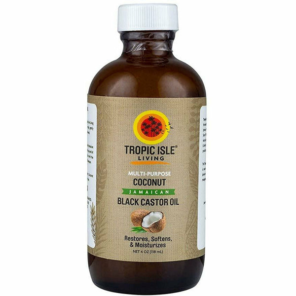 Tropic Isle Living: Multi-Purpose Coconut Jamaican Black Castor Oil 4oz