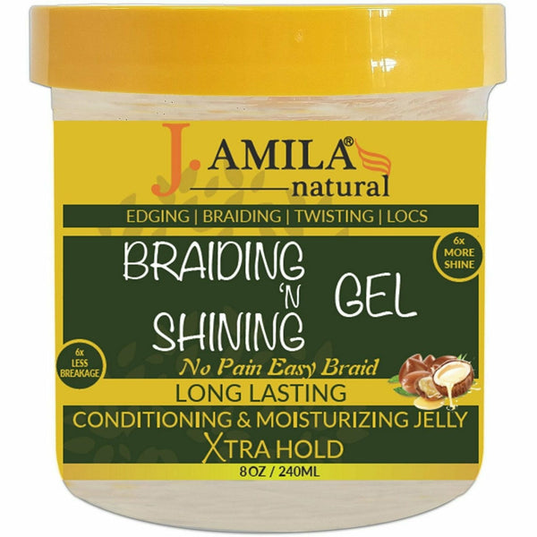 UB Brand Hair Care J. Amila Natural: Braiding 'N Shining Gel 8oz