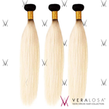 Vera losa™ Virgin Human Hair 10+12+14 / #1B/613 Vera Losa™ 8A Pre-Bleached - Straight #1B/613 - 3 Bundle Deals