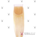 Vera Losa™ Virgin Human Hair 14" / #613 Vera Losa™ Pre-Bleached 4x4 Swiss Lace Closure - Straight #613
