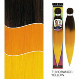 Vivica Fox Braiding Hair #T1B/ORANGE/YELLOW Spetra: Rainbow EZ Braid 30"  (Pre-Stretched)
