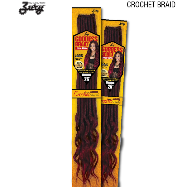 Zury Crochet Hair #1 Zury Goddess Loc Loose Wave 26"