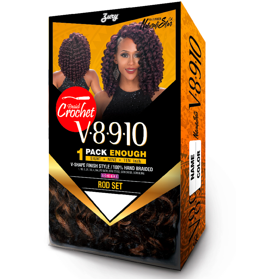 Zury V8910 Naturali Star Synthetic Crochet Braid ROD SET Beauty